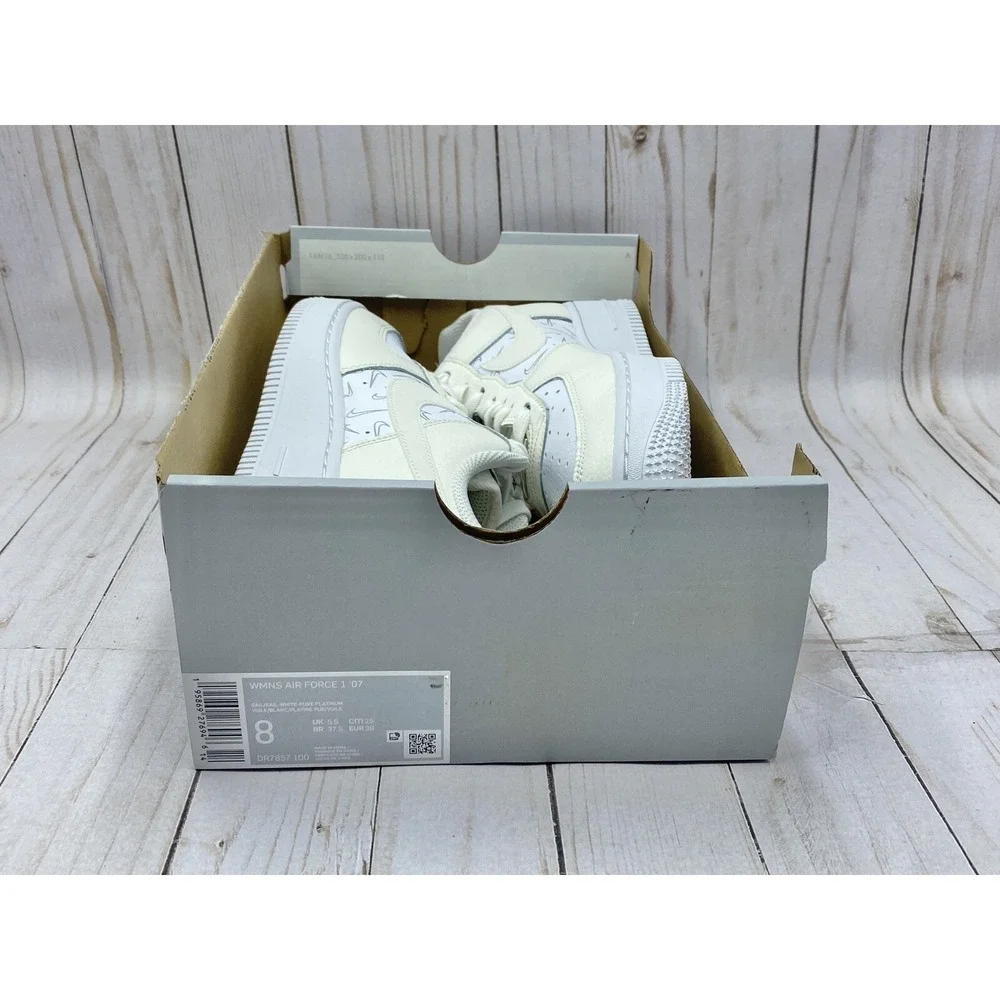 Nike Women's Air Force 1 Mini Checks White Size 8 /‎ Men's 6.5 DR7857-100 New